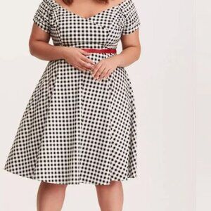 Torrid Retro Chic Gingham Dress